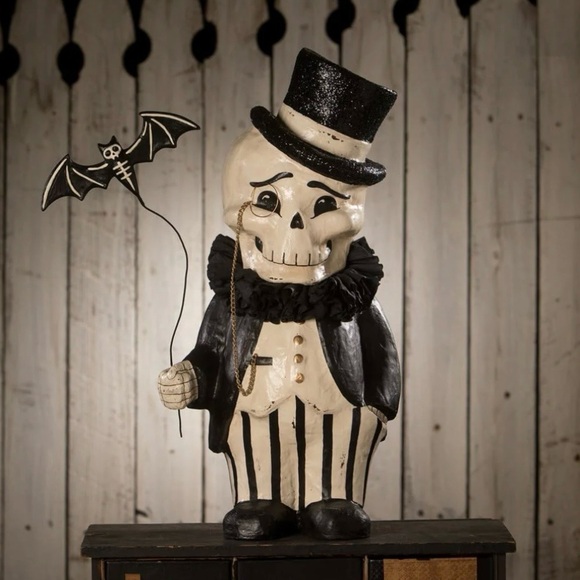 Bethany Lowe Other - NWT Bethany Lowe Dapper Desmond Skelly “Very” Large Paper Mache - 19 Inches